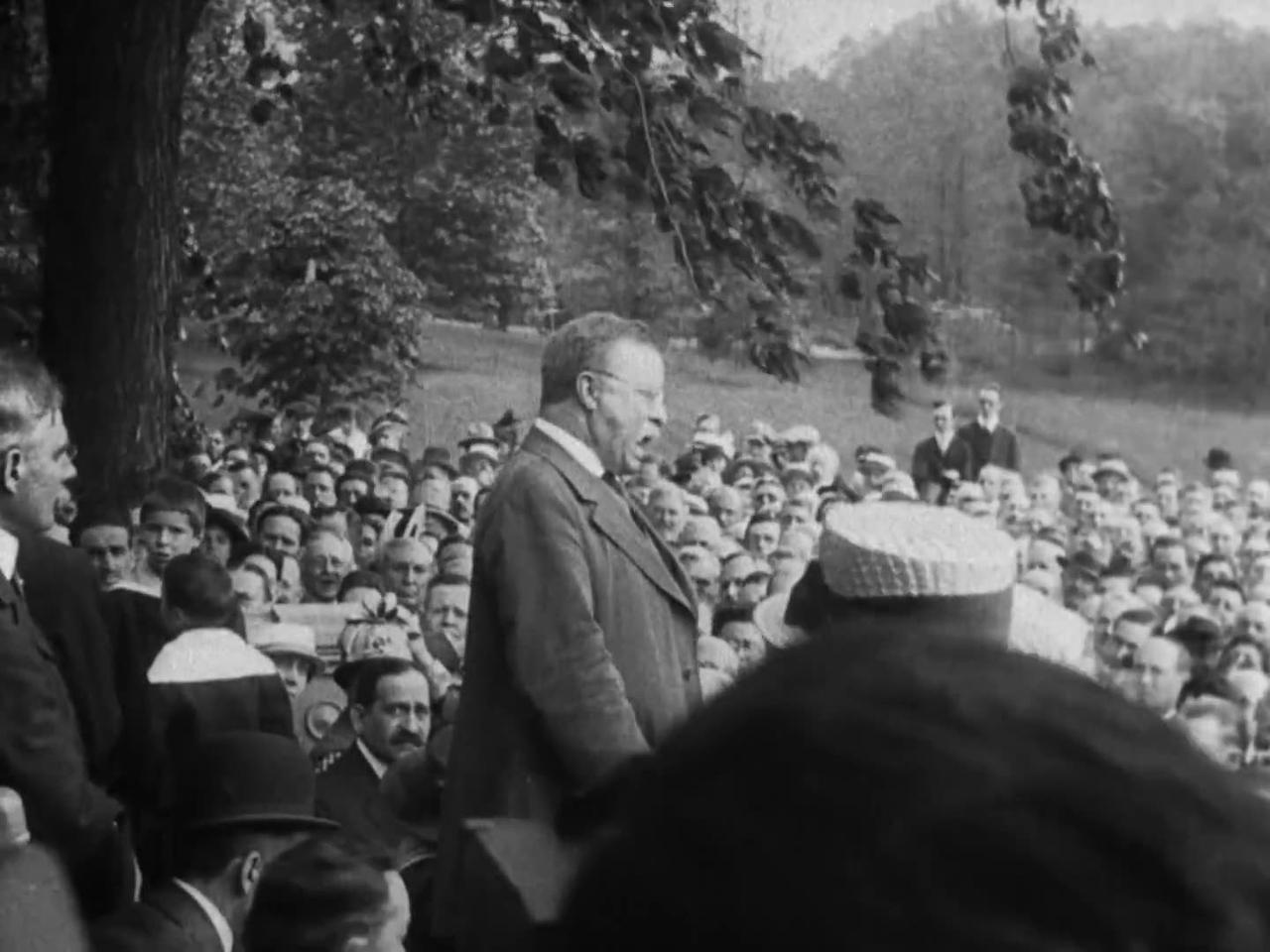 Theodore Roosevelt At Sagamore Hill (1916 Original Black & White Film)
