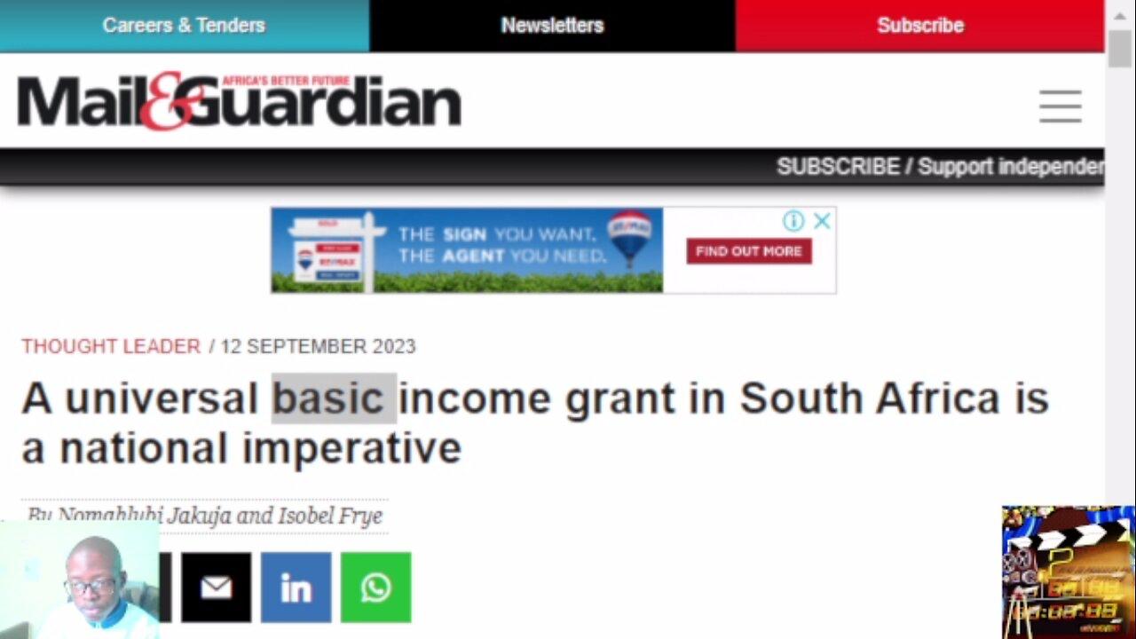 South Africa Universal Basic Income? Incompetence or a ploy to get votes from unaware citizens?