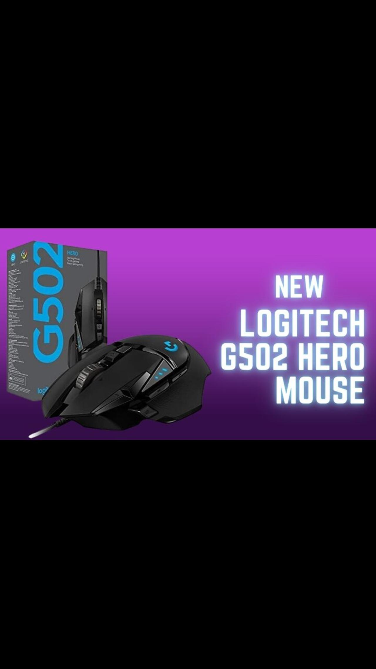 New  Logitech G502 HERO High Performance Wired Gaming Mouse.