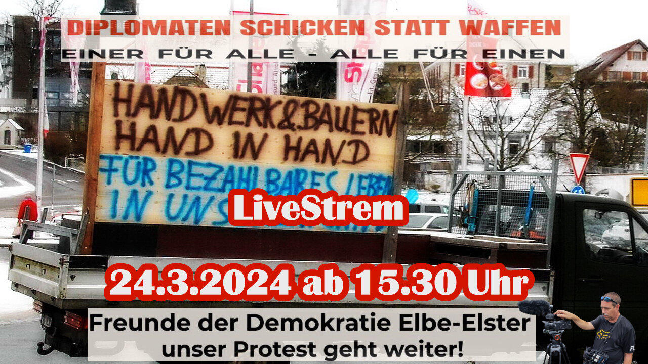 Live stream on March 24th, 2024 Herzberg Brandenburg Reporting in accordance with Basic Law Art.5