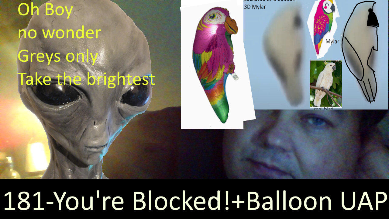 Live Chat with Paul; -181- You're BLOCKED + more UFO vids analysis + Shills promote Parrot Balloons