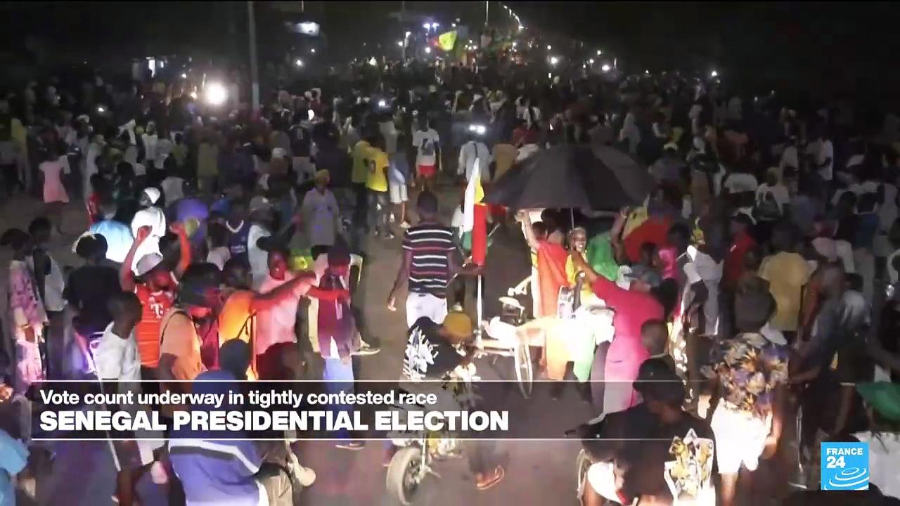 Senegal awaits presidential poll outcome as opposition supporters celebrate