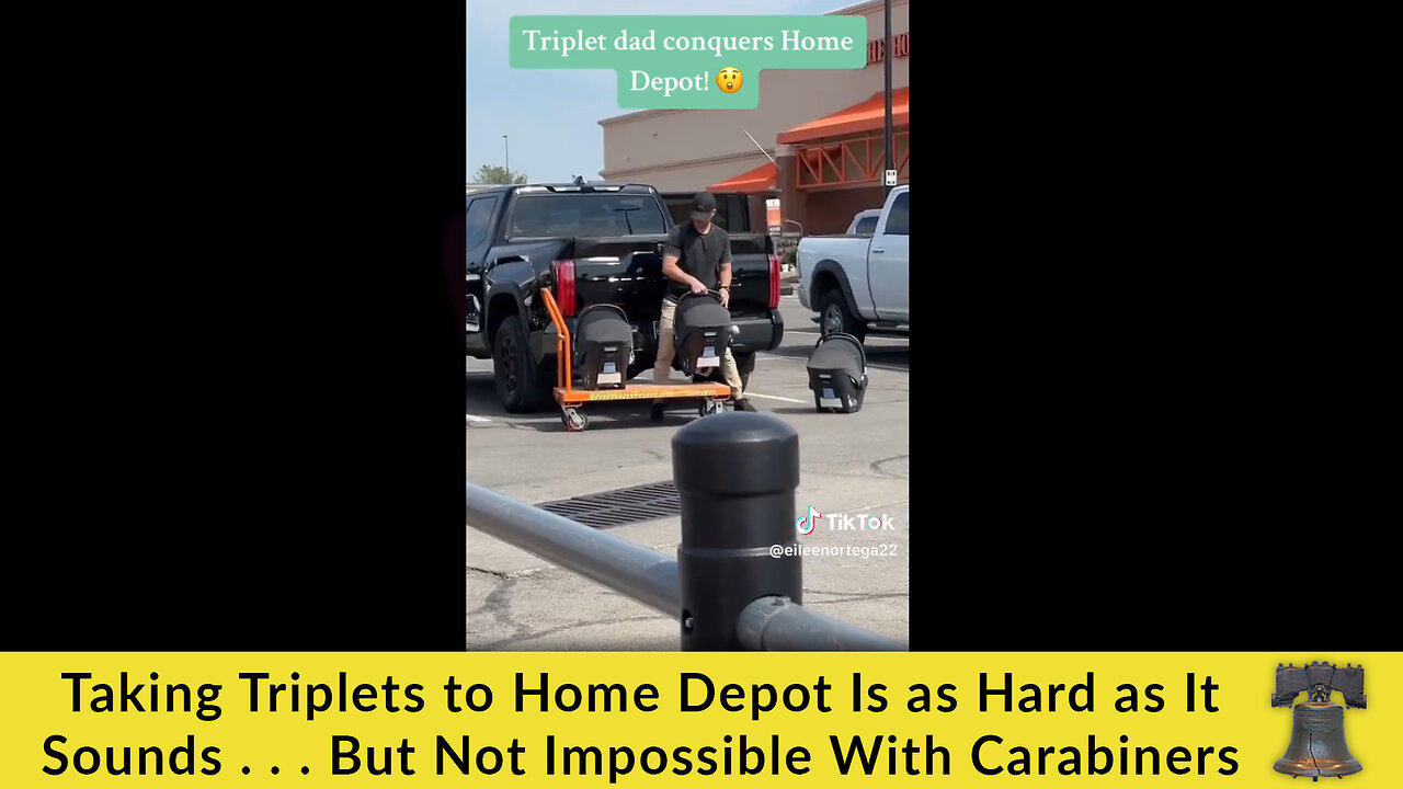 Taking Triplets to Home Depot Is as Hard as It Sounds . . . But Not Impossible With Carabiners