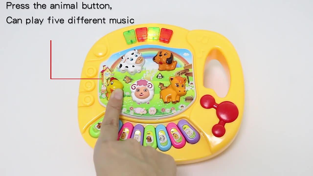 Baby Musical Toy with Animal Sound Keyboard Music Instrument Early Educational Toys for Children