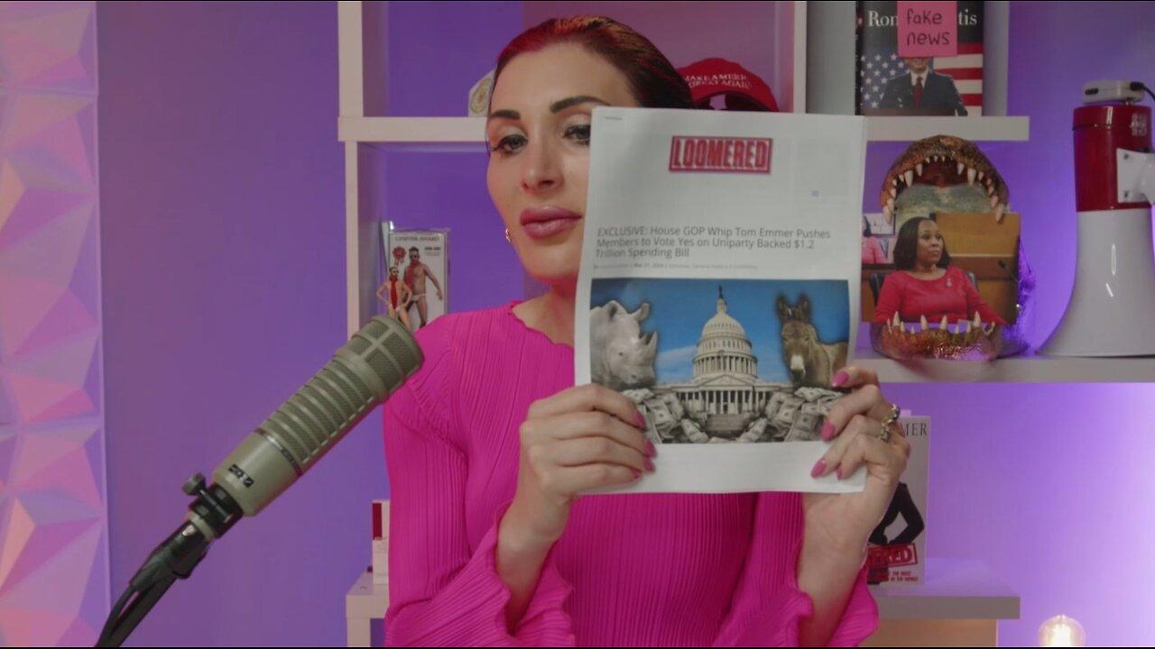 Laura Loomer Asks Nancy Mace About House Leadership Pushing Omnibus Bill Through Voting With NO Border Funding