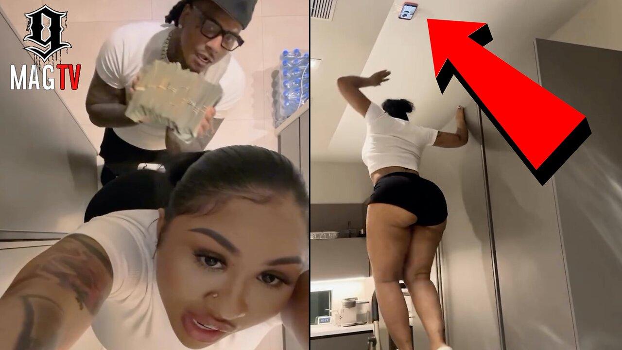 Moneybagg Yo's Wife Ari Fletcher Finally Does The Ceiling Challenge! 🍑