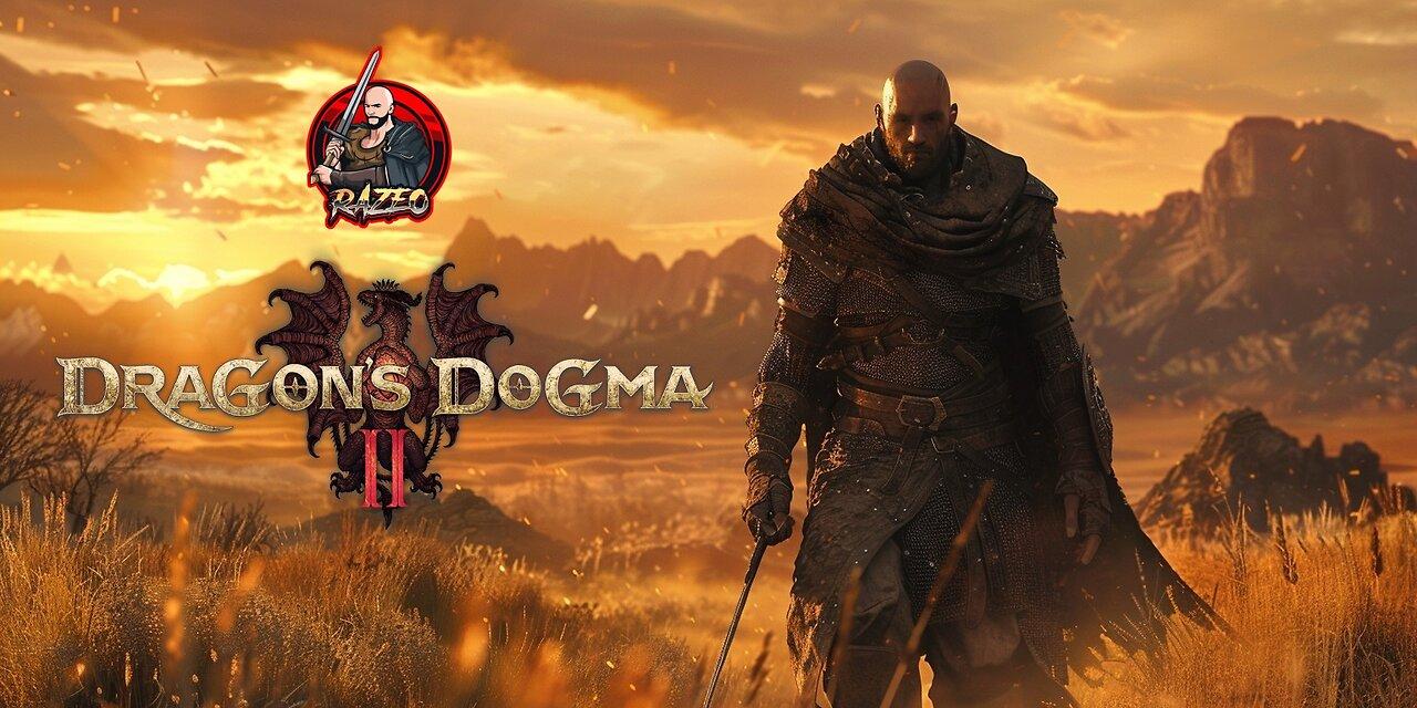 Ep 5: Dragon's Dogma 2 1st playthrough.  The bald arisen hunts down the Sphinx & other big monsters!