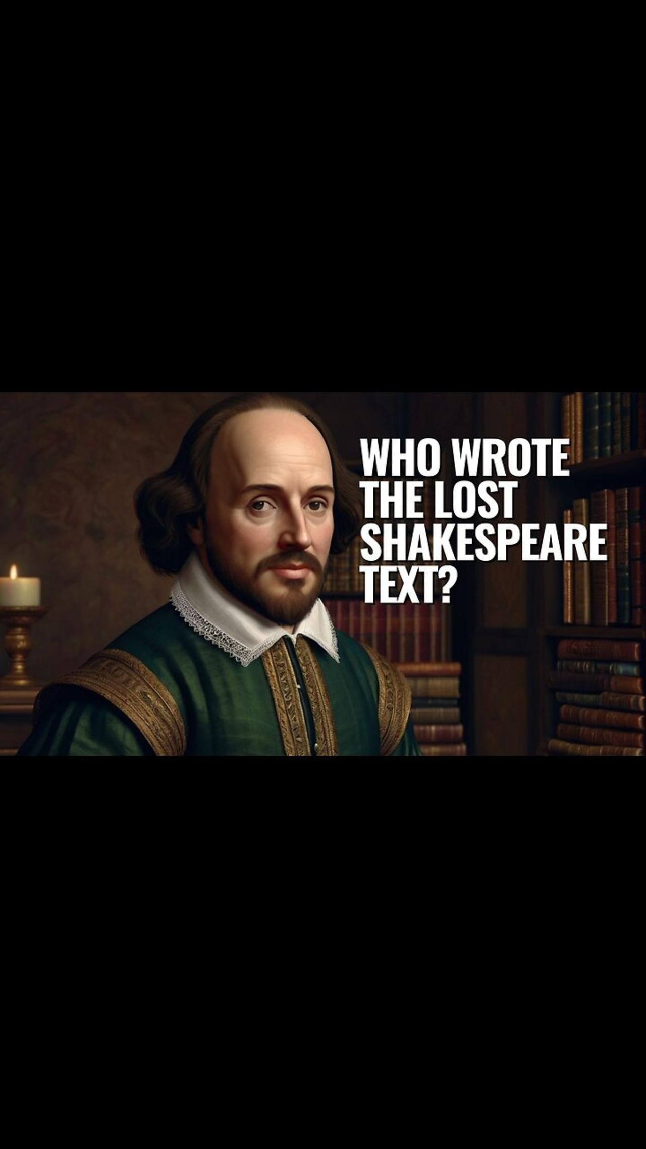 Who Wrote the Lost Shakespeare Text?