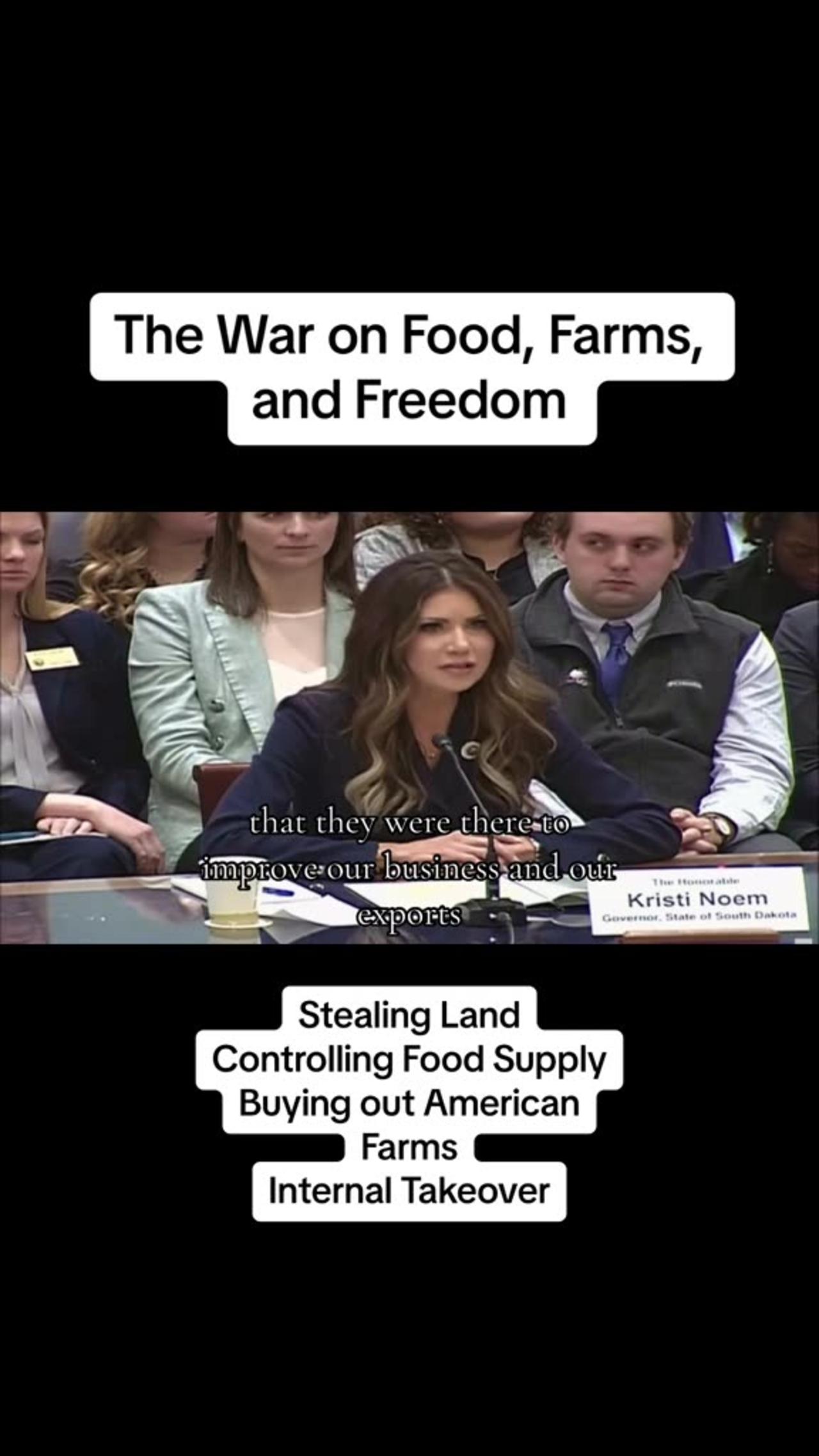 THE WAR ON FOOD, FARMS AND FREEDOM