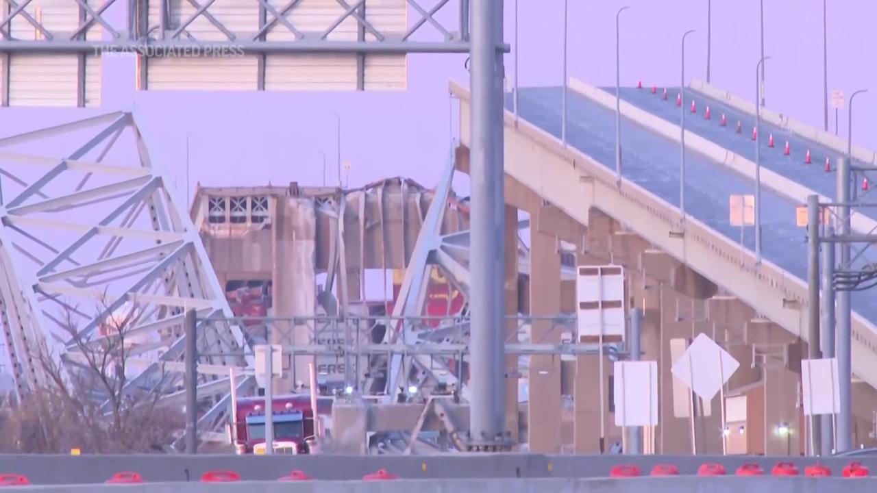 WATCH: Daylight Video of Devastated Francis Scott Key Bridge After Collapse