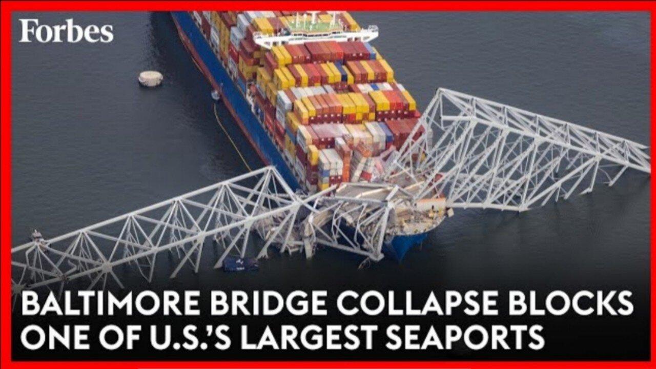 Cargo ship loses power,BALTIMORE BRIDGE COLLAPSE BLOCKS ONE OF U.S.'S LARGEST SEAPORTS