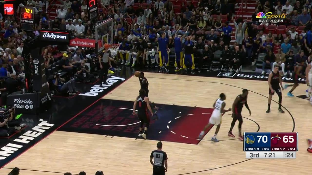 Curry Drains Three from Biscayne Bay! Warriors vs. Heat