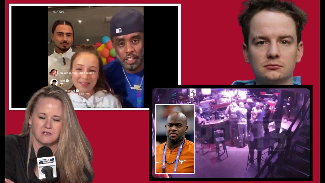 Diddy Drama Update, Racism everywhere, Black QB knocked out by white in bar.