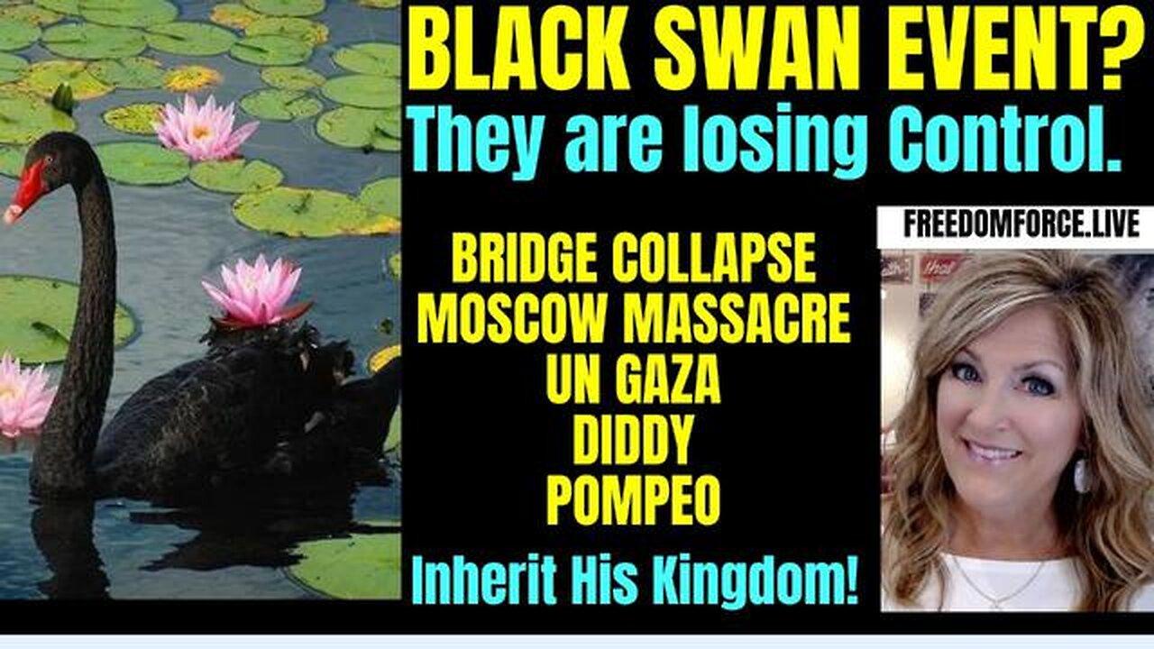 BLACK SWAN - BRIDGE COLLAPSE, DIDDY, MOSCOW, ASSANGE -KINGDOM 3-26-24