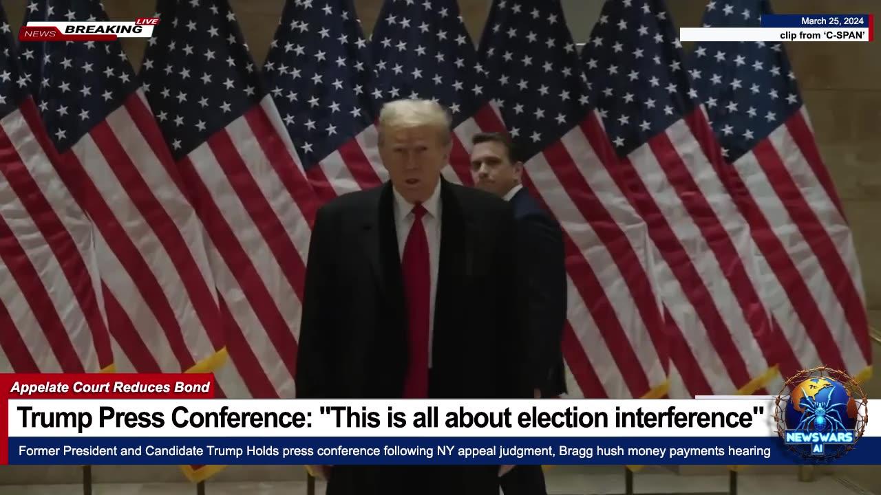Trump Press Conference: "This is all about election interference" - part 1|