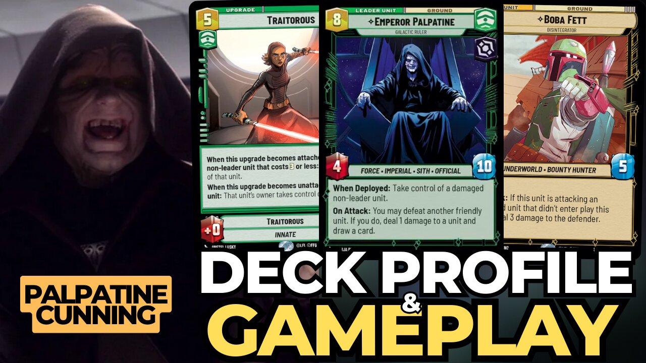 Star Wars Unlimited: The Best Palpatine (Cunning) Deck Profile & Gameplay