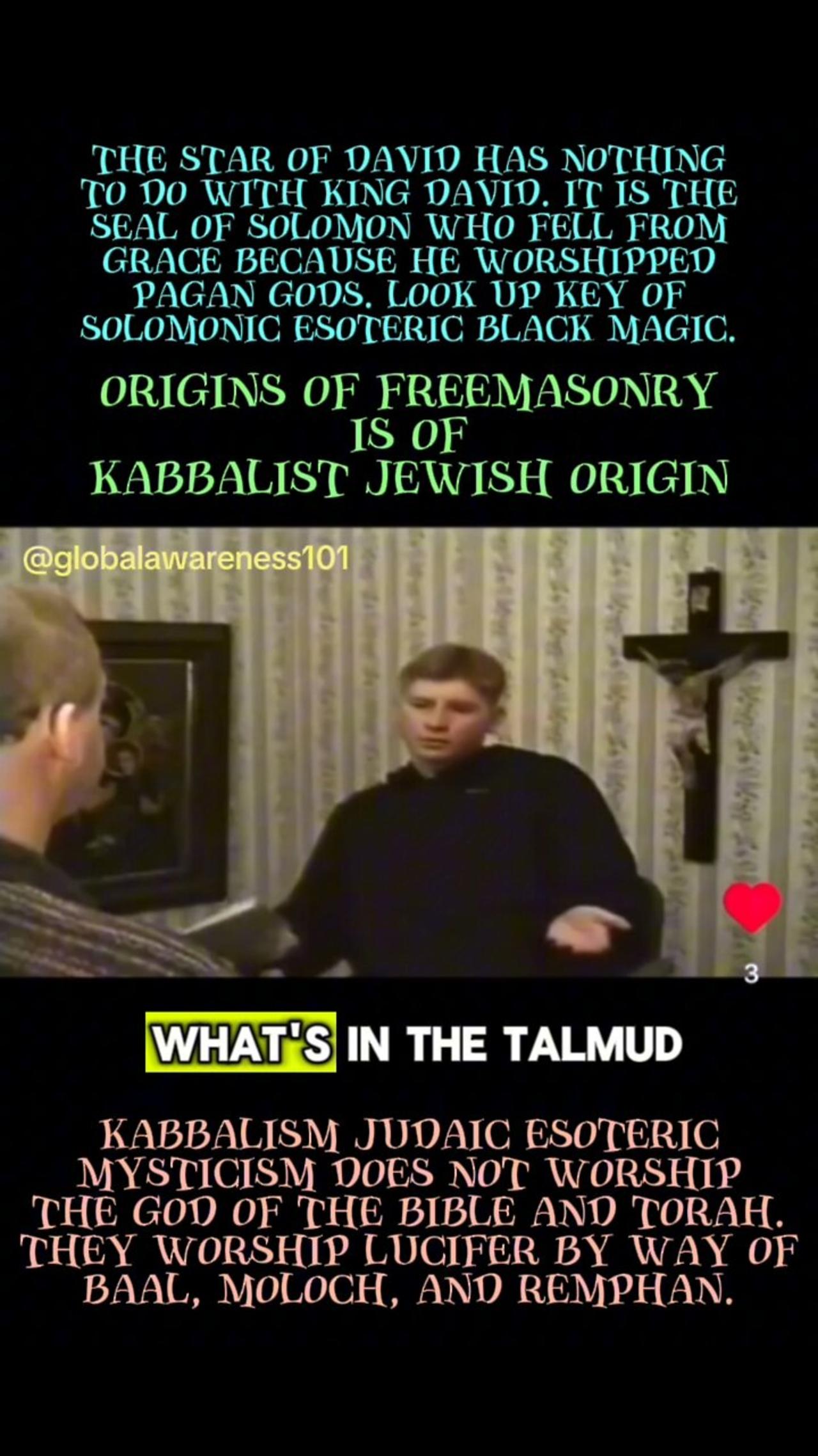 Origins of Freemasonry is of Kabbalist Jewish Origin Clip