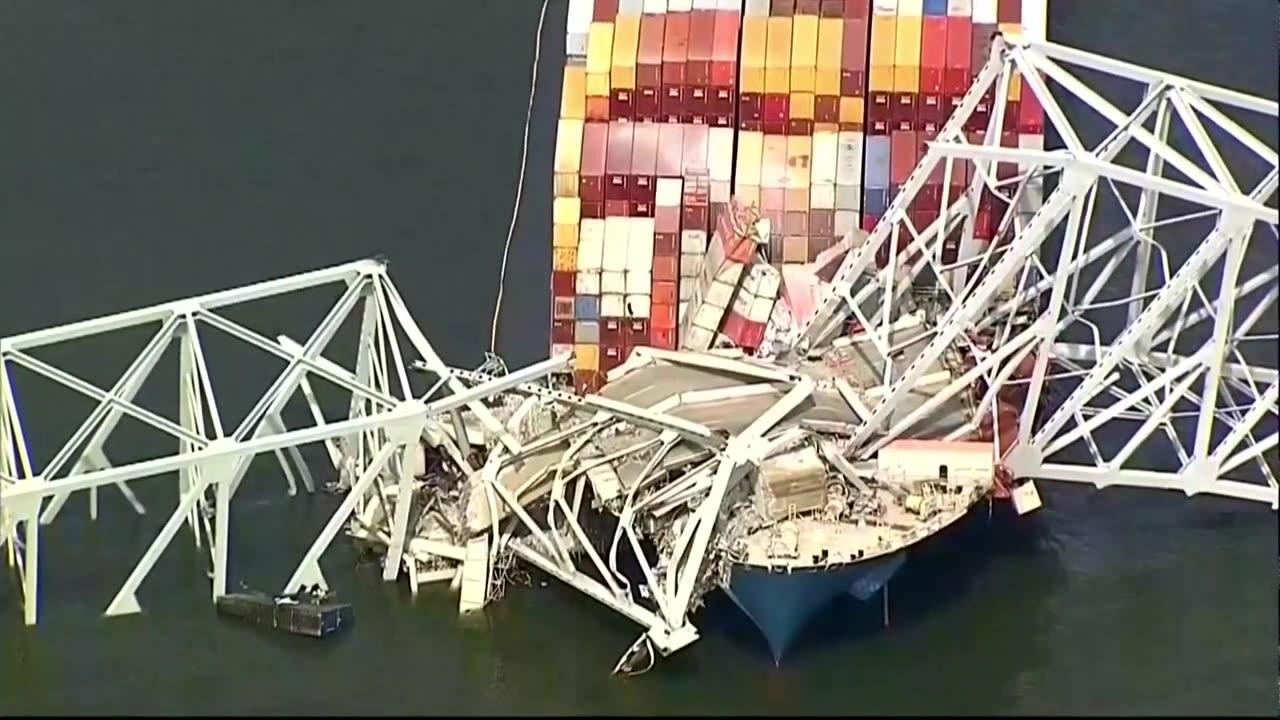 Baltimore bridge collapse after massive cargo ship collision