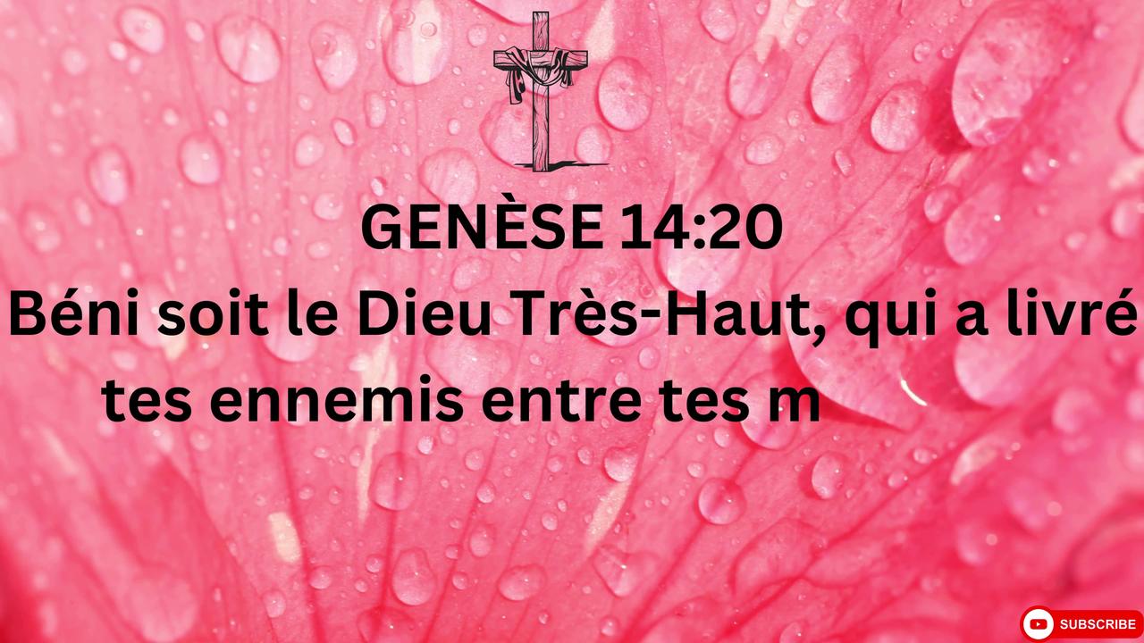 "Genèse 14:20 - Bénédiction du Très-Haut"
