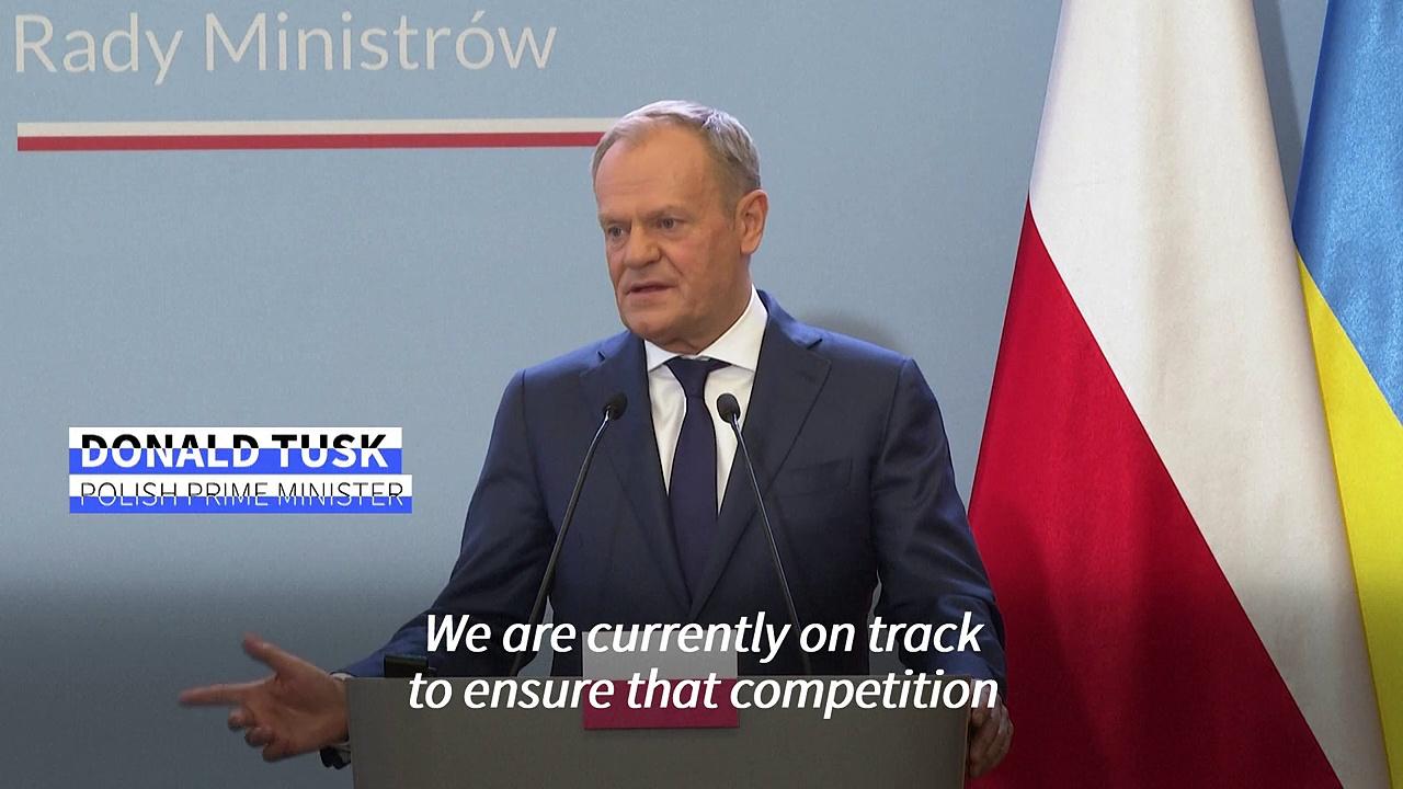 Polish PM Tusk hails 'step forward' in farming talks with Ukraine
