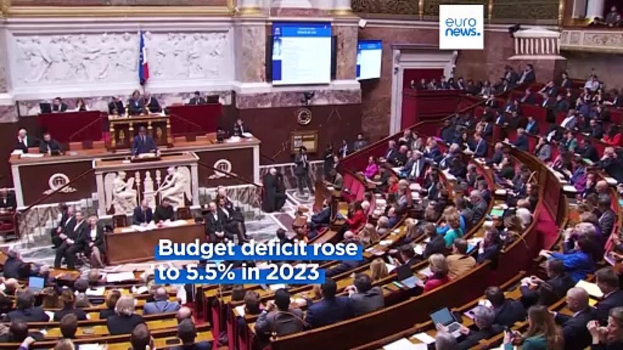 French budget deficit rose to 5.5% in 2023