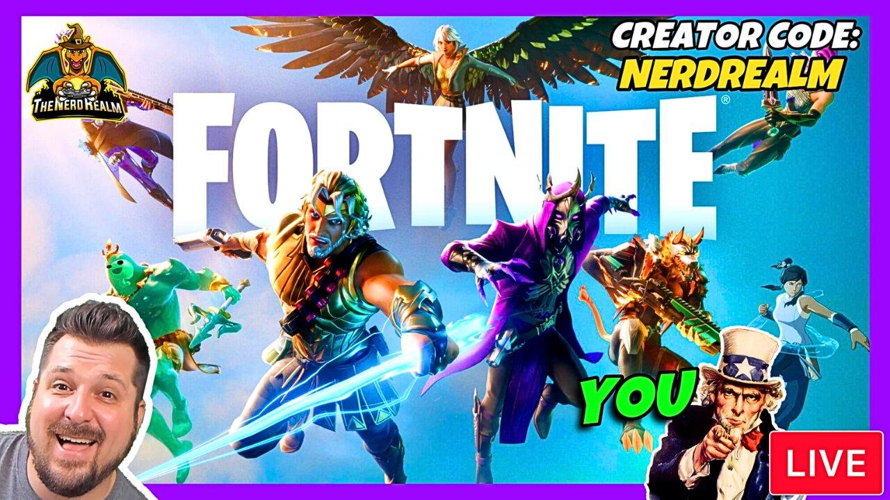 Fortnite Myths & Mortals w/ YOU! Creator Code: NERDREALM Let's Squad Up & Get Some Wins! 3/27/24