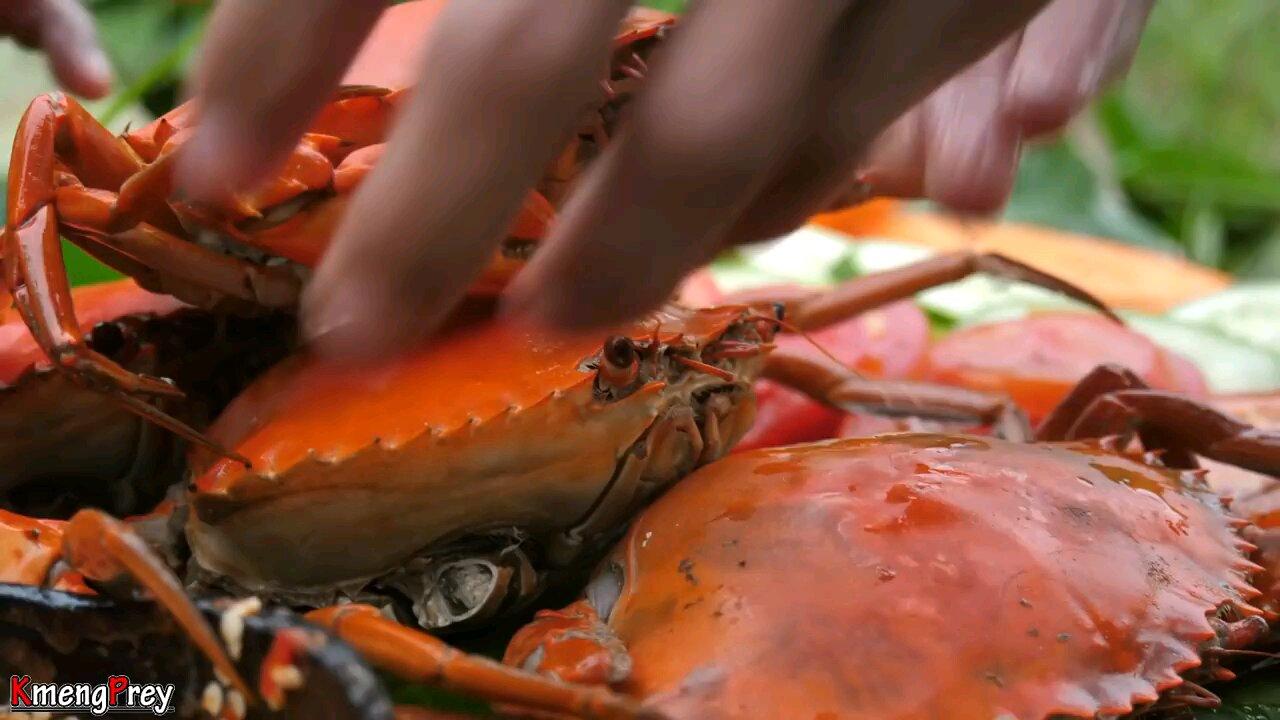 cooking fresh crabs 🤤❤️ / Please like 👍 and follow 💙