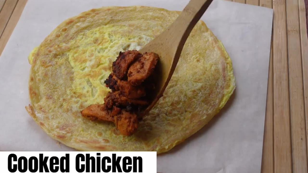 Chicken Tandoori Paratha Roll
