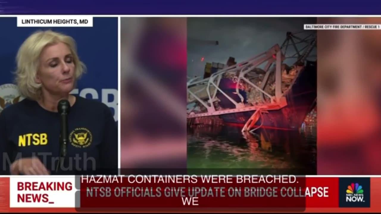 Baltimore Bridge Disaster: 56 Containers, Or 764 Tons Of Hazardous Materials