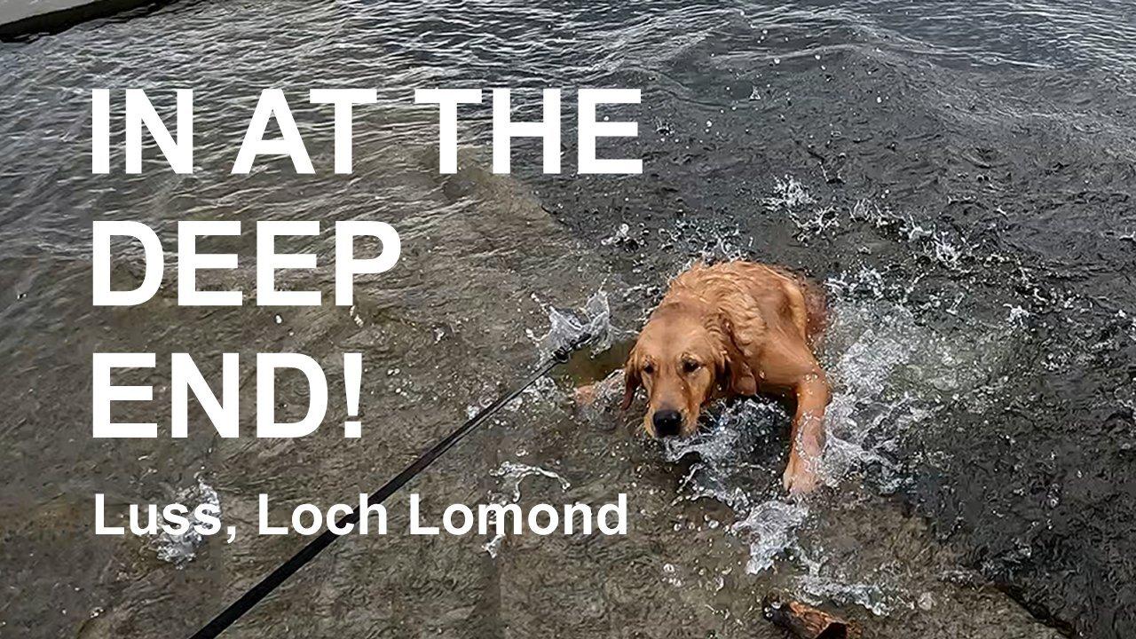 IN AT THE DEEP END at Luss, Loch Lomond!