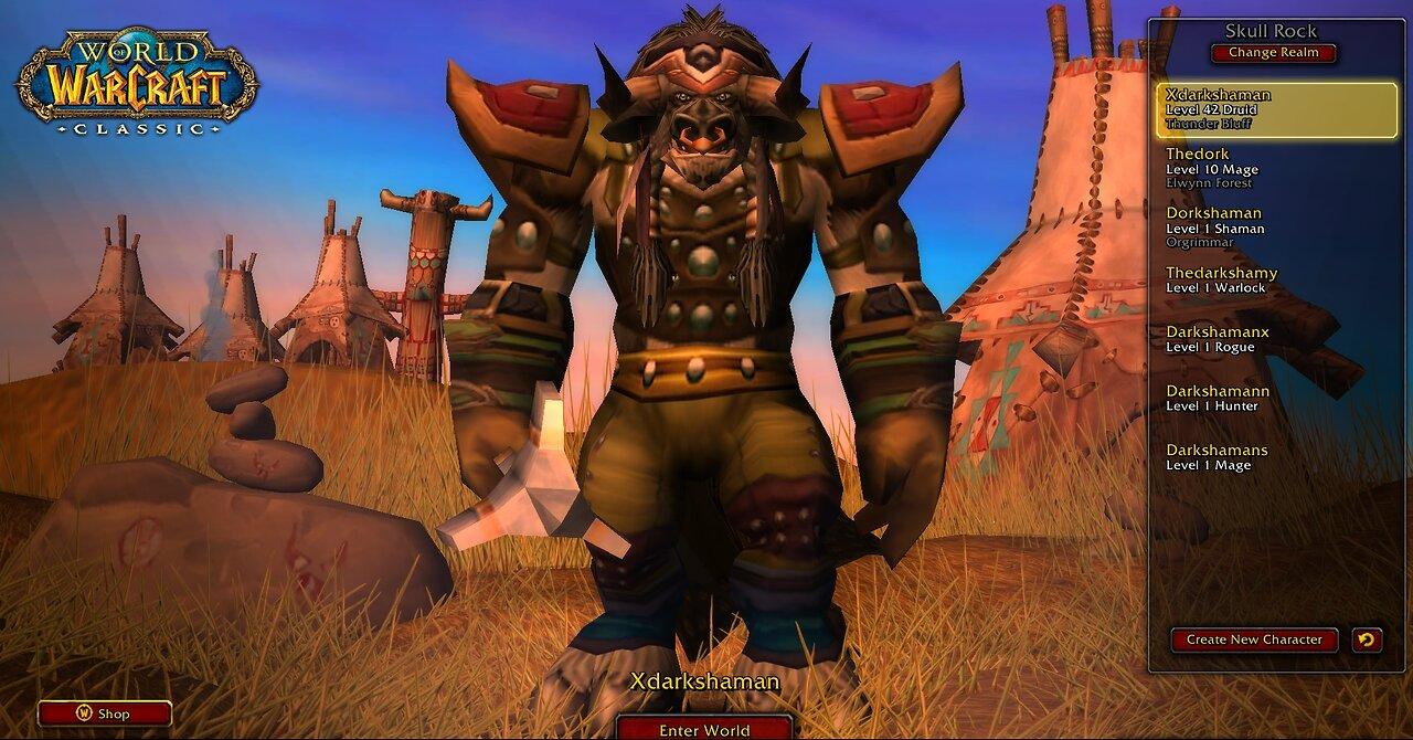 Warcraft Classic Hardcore Level 42 Druid. WE WILL HIT 60!!!