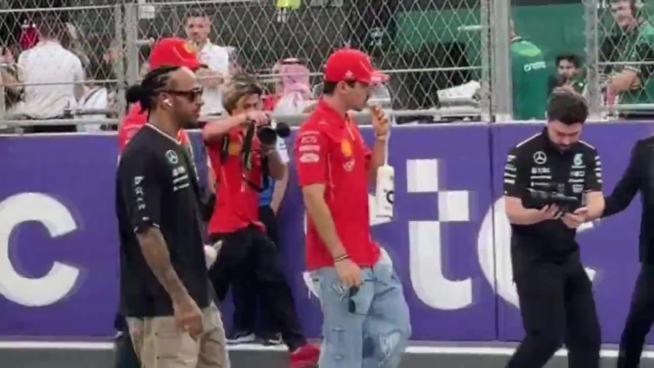 This Young Fan YELLING LECLERC name over and over to try and get his attention.