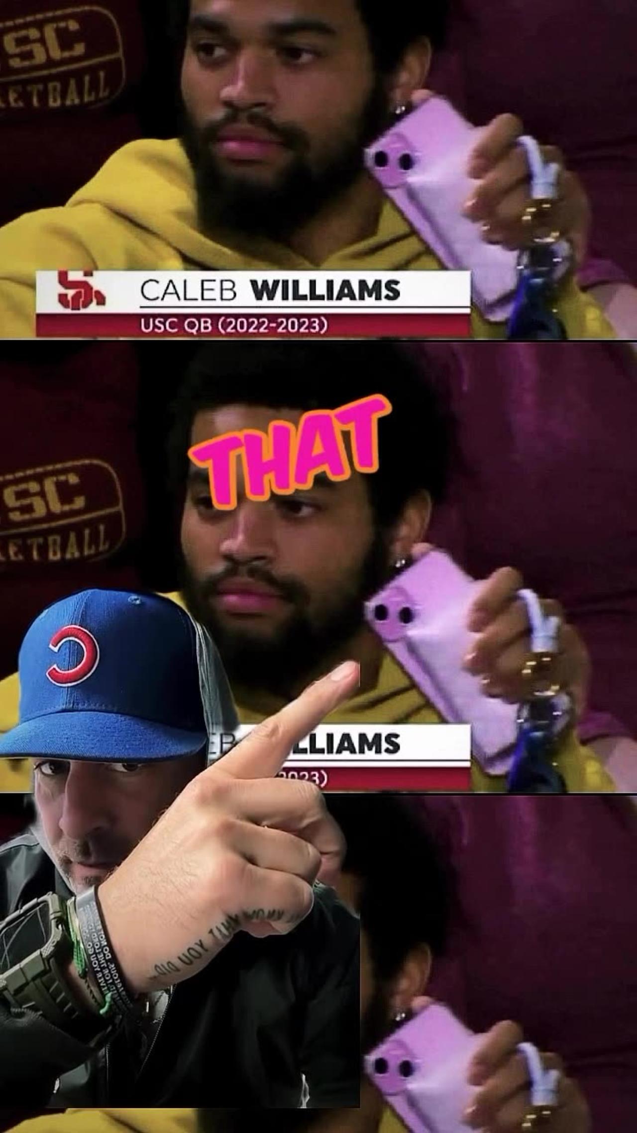 Caleb Williams' Pink Surprise at Game! #shorts #sports #comedy