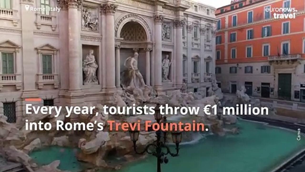 Tourists throw over €1 million into Italy’s Trevi Fountain each year. Here’s what happens to it