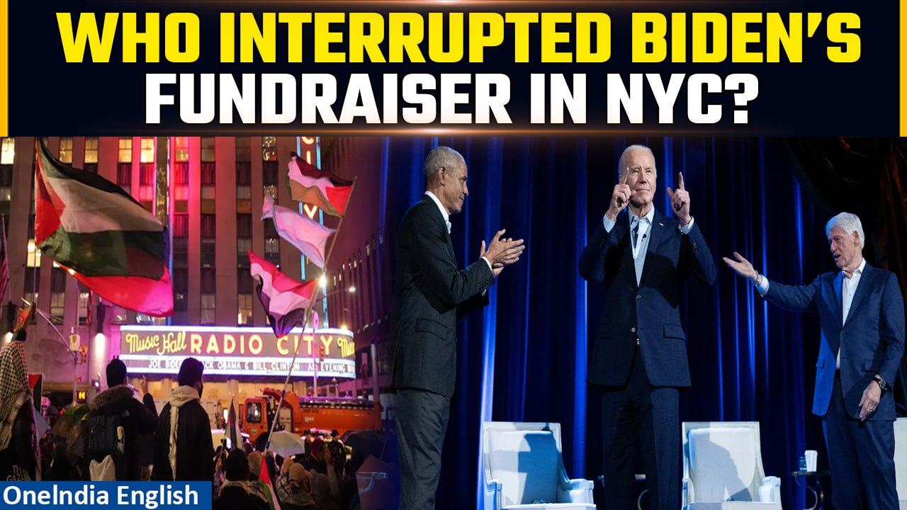 Biden's Fundraiser Gets Disrupted By Pro-Palestinian Protestors In New York ; Details Here| Oneindia