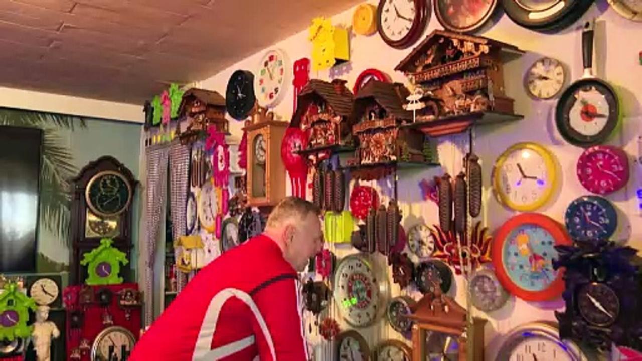 German collector turns back time as clocks go forward