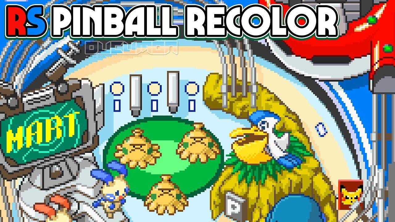 Pokemon RS Pinball Recolor - GBA ROM Hack which recolor a new palette for this game