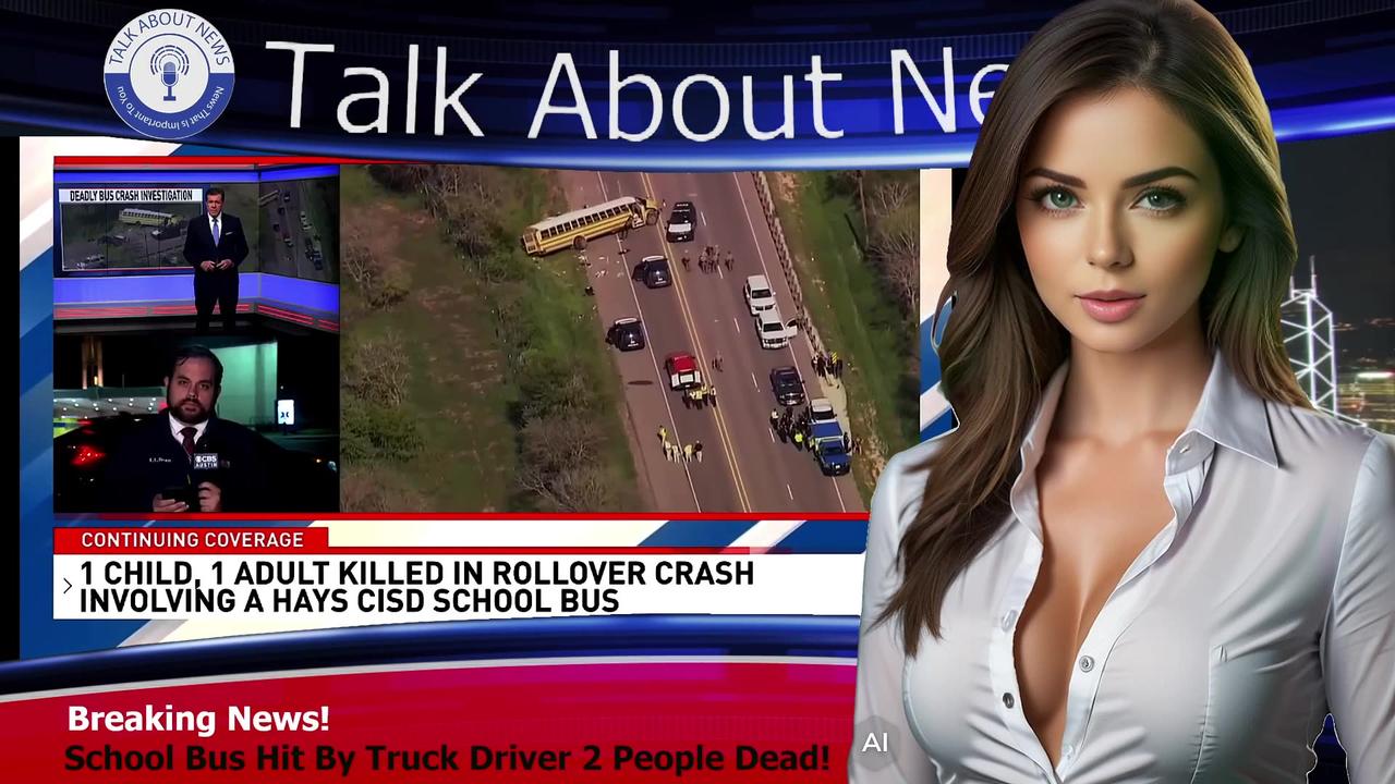 A Truck Driver Hits A School Bus and Kills 2 People and Injuring many.