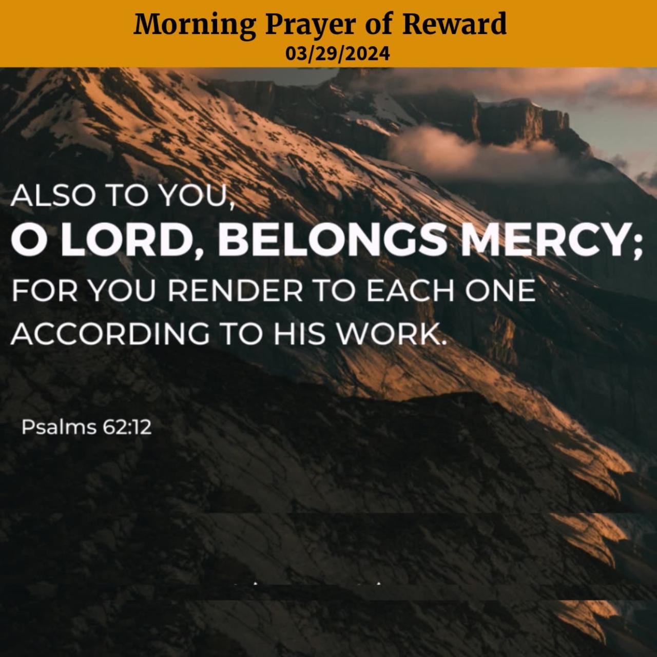 Morning Prayer of Reward #youtubeshorts #jesus #grace #mercy #faith #blessed #fyp #trust #joy #love