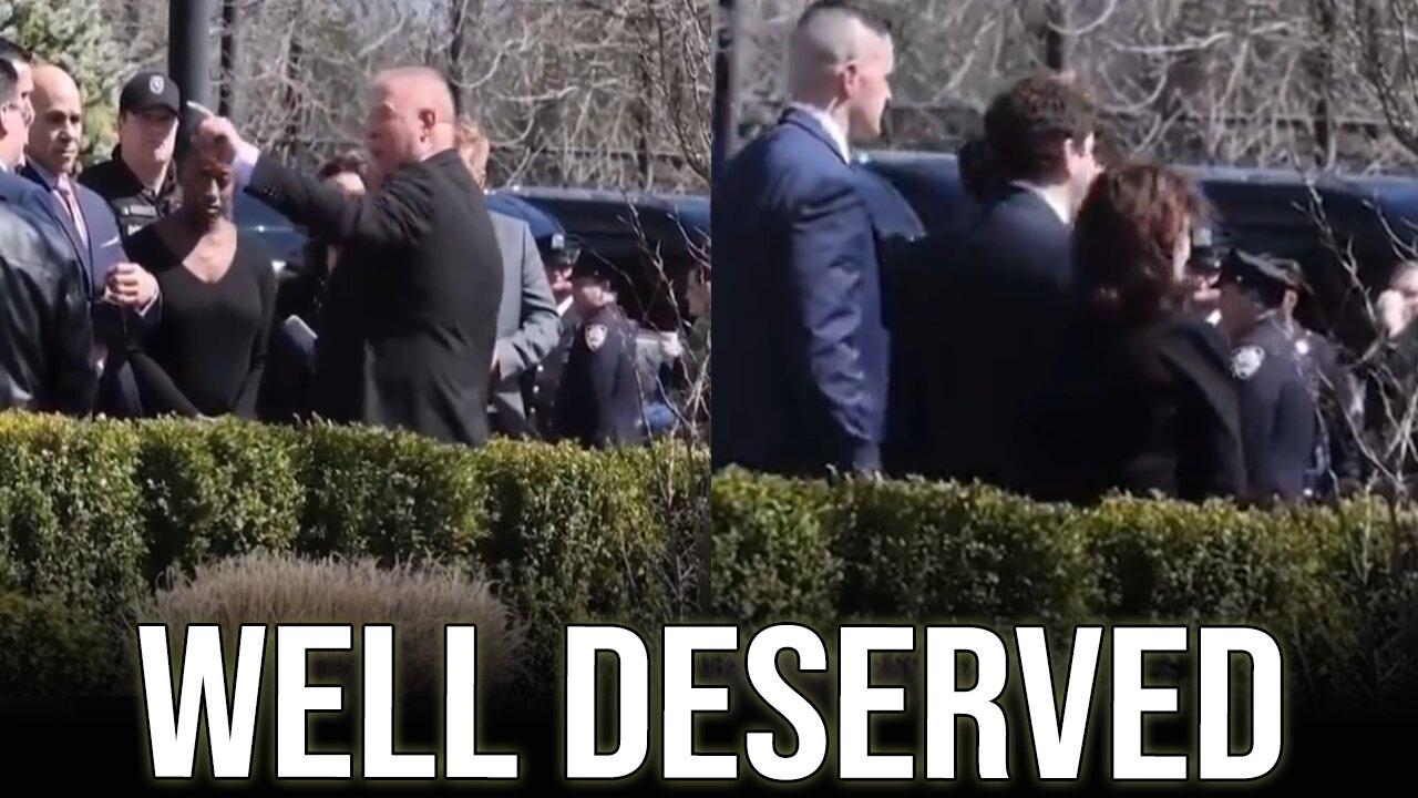 Cops CLAP as NY Governor leaves funeral for slain NYPD officer after being told to GTFO