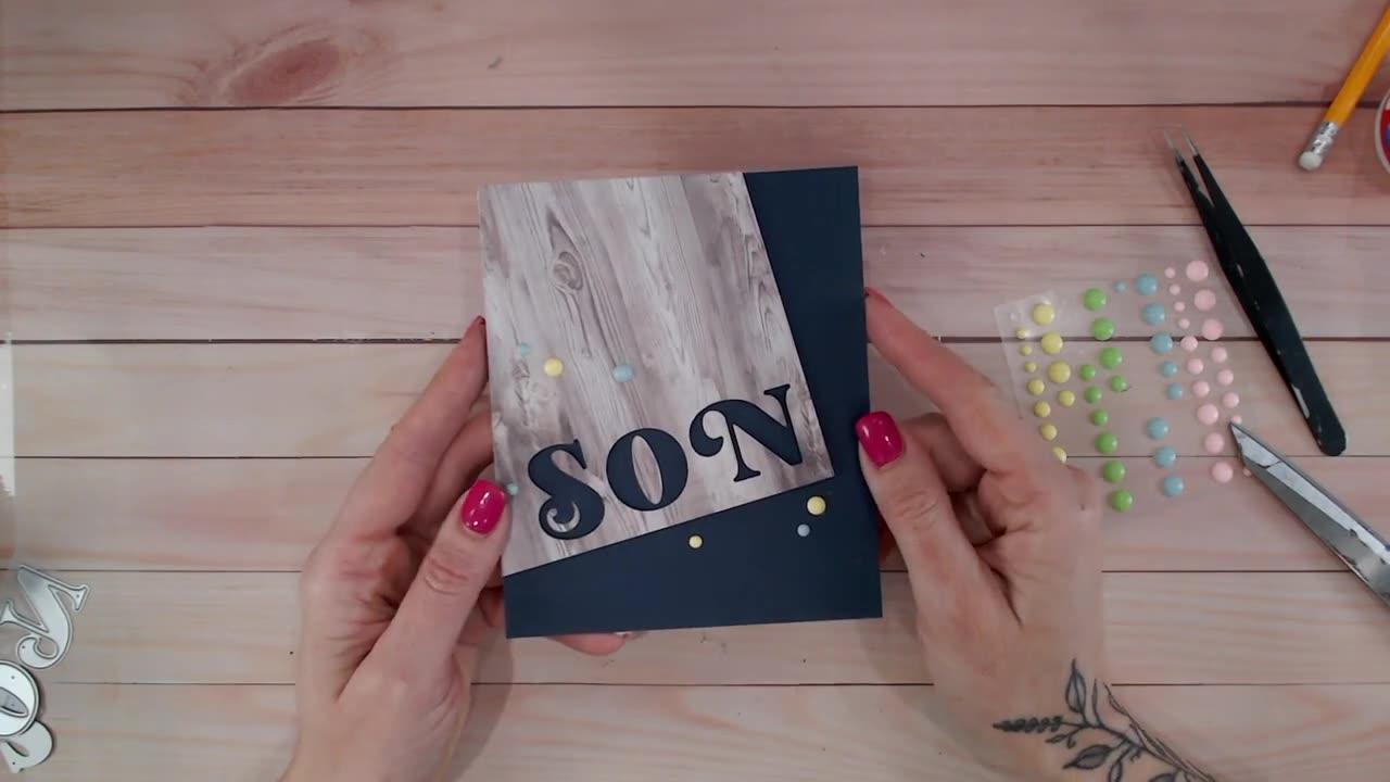 5 Minute Men's Card - Create this super fast greeting card! very professional