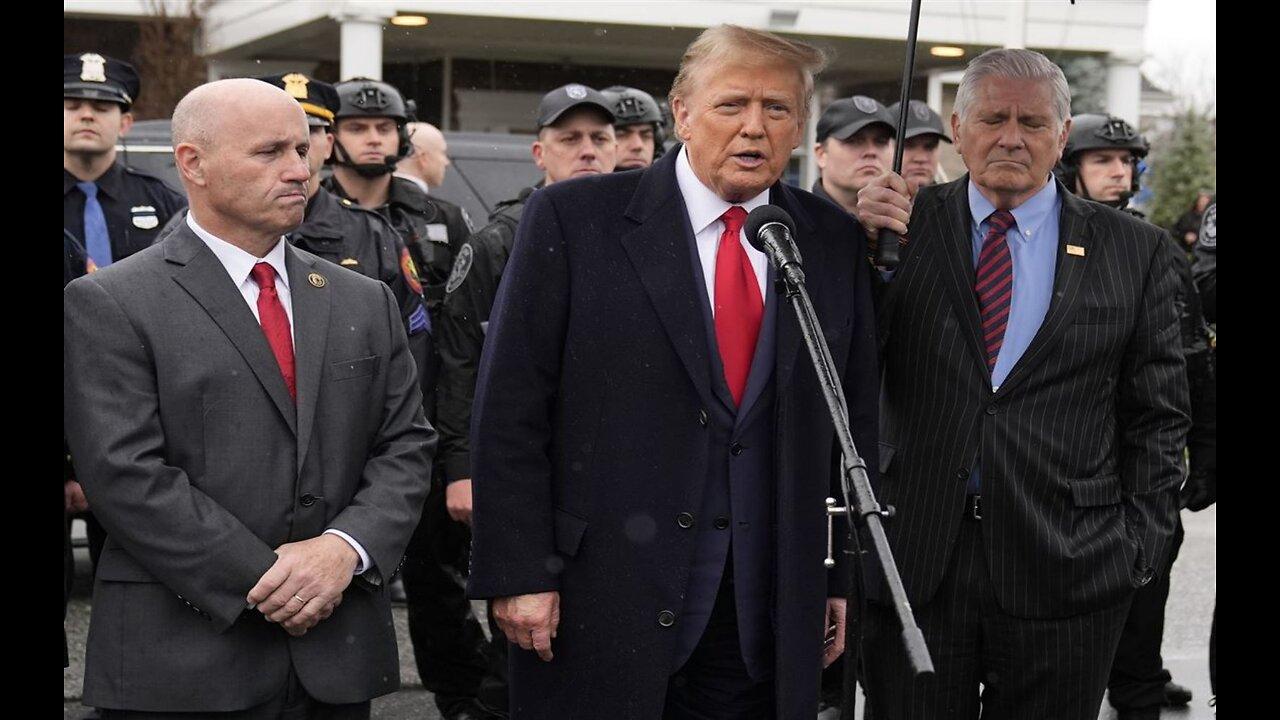 Trump Calls For Return To ‘Law And Order’ At Wake For Slain NY Police Officer