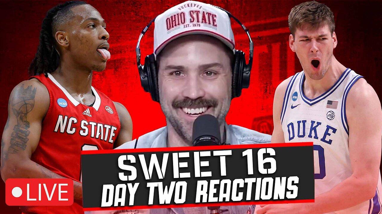 LIVE: NC State's Run Goes On + Purdue Rolls Over Gonzaga | Sweet 16 - Day Two Reactions