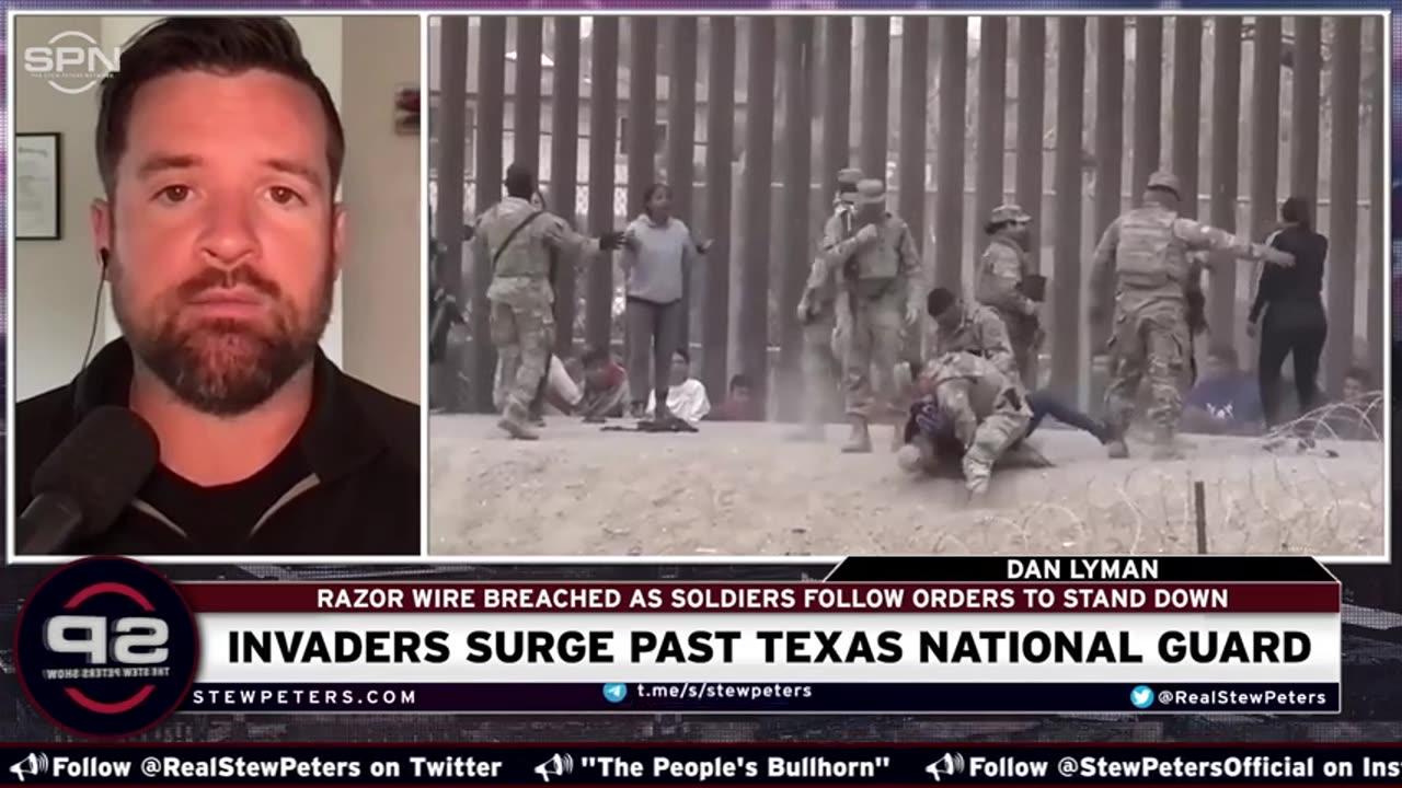 Invaders STORM Border As Guardsman Carry EMPTY Rifles: TX National Guard FAILS