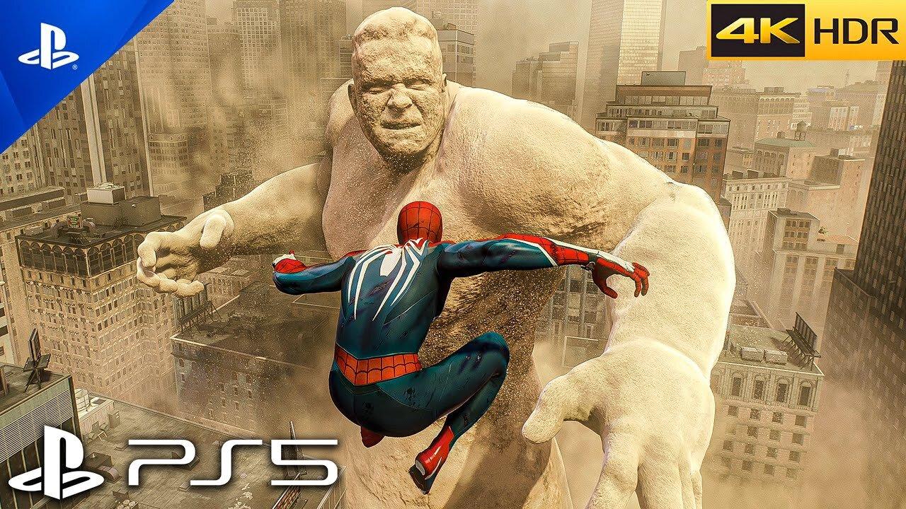 Spider-Man 2 Sandman (PS5) — Full Boss Fight | ULTRA Realistic Graphics Gameplay [4K 60FPS HDR]