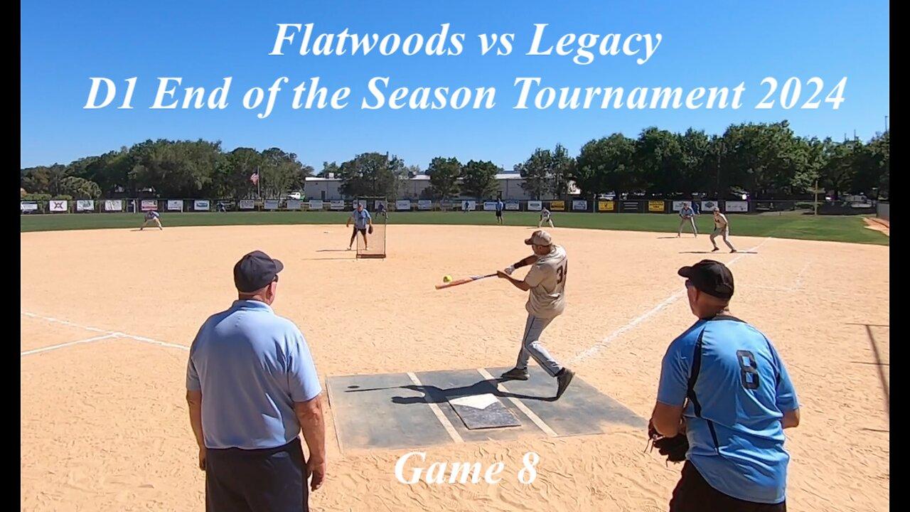 Legacy vs Flatwoods End of Season Softball Tournament Game 8