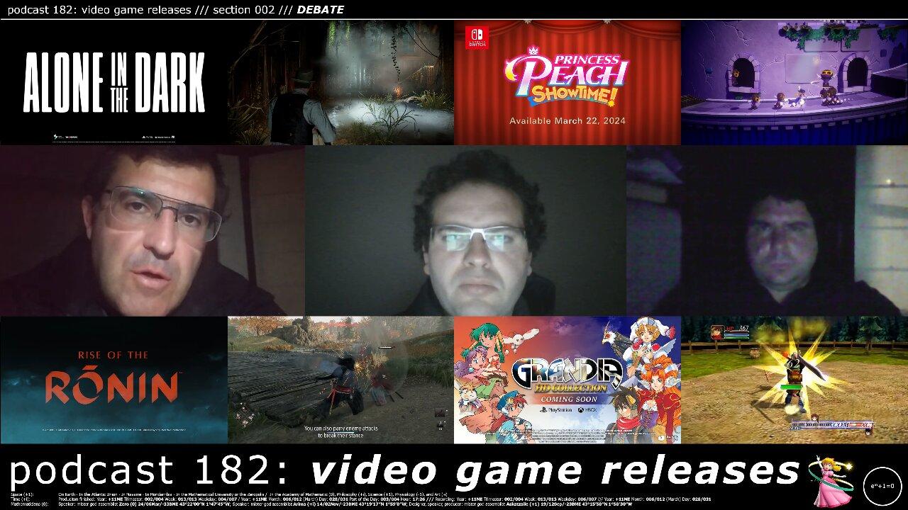 +11 002/004 013/013 006/007 podcast 182: video game releases