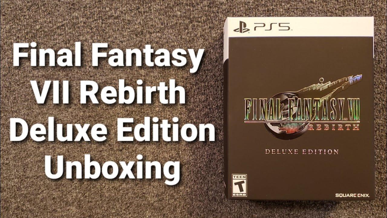 Final Fantasy VII Rebirth Deluxe Edition *Plus* Best Buy Exclusive Steelbook Unboxing (PS5)