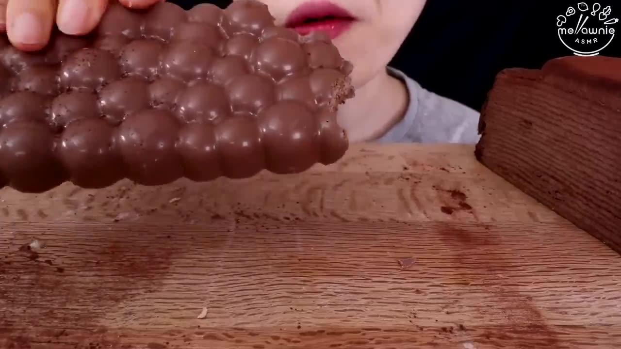 ASMR MUKBANG｜CHOCOLATE MARSHMALLOW KINDER RICE - One News Page VIDEO