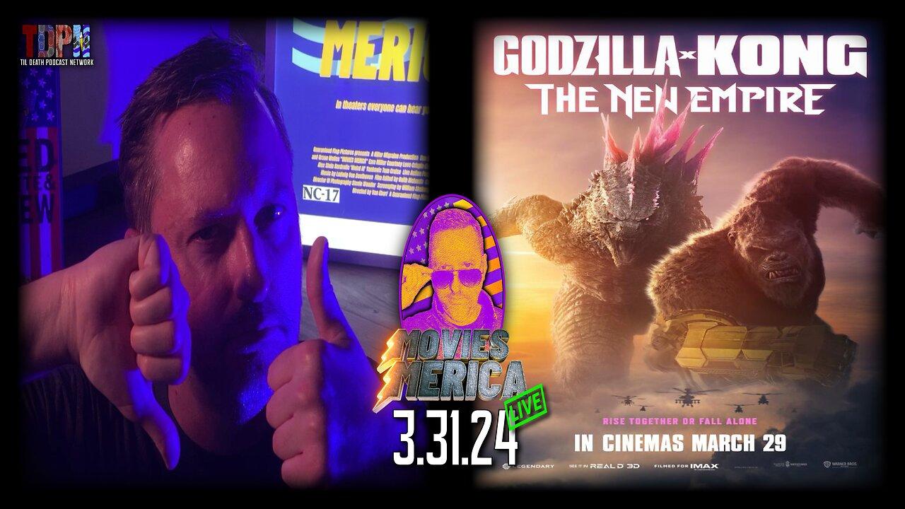 Godzilla x Kong: The New Empire (2024) SPOILER FREE REVIEW LIVE | Movies Merica | 3.31.24